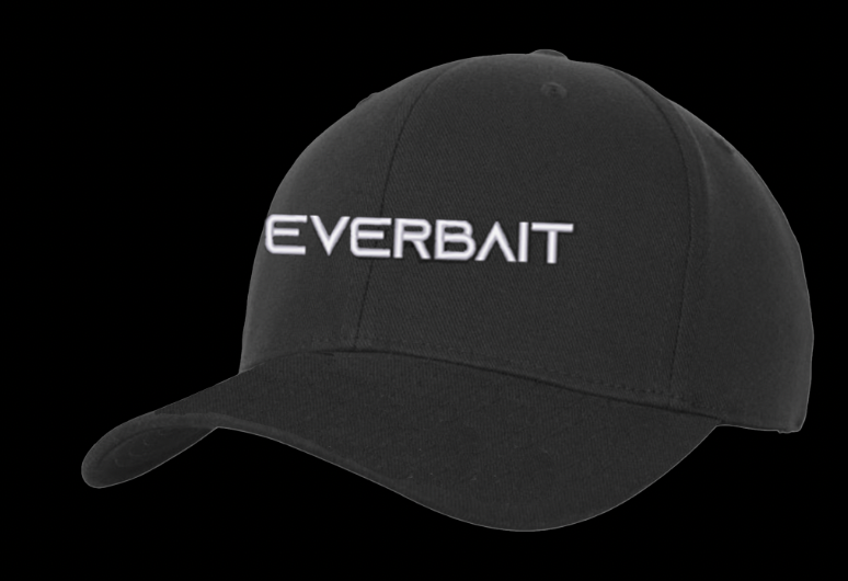 Everbait Pro-Formance Baseball Cap 3D Stick in der Farbe Schwarz