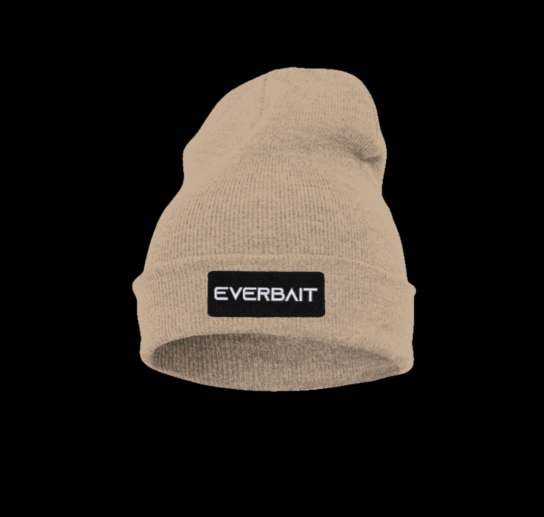 Everbait Beanie mit Patch in der Farbe Croissant